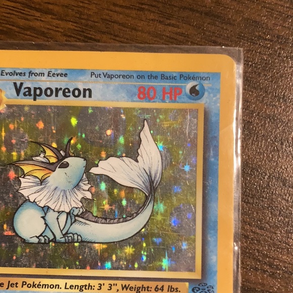 1999 Pokémon TCG Vaporeon Jungle Set 12/64 Unlimited Holo - Picture 4 of 12